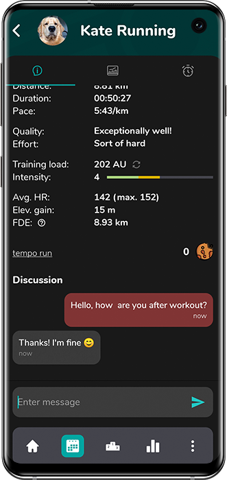 Screenshot of the Good Coach App on mobile