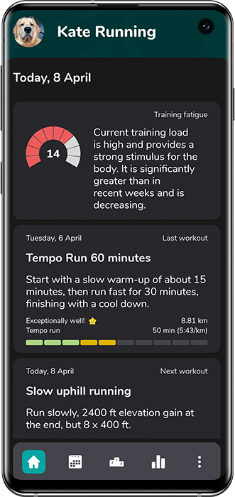 Screenshot of the Good Coach App on mobile